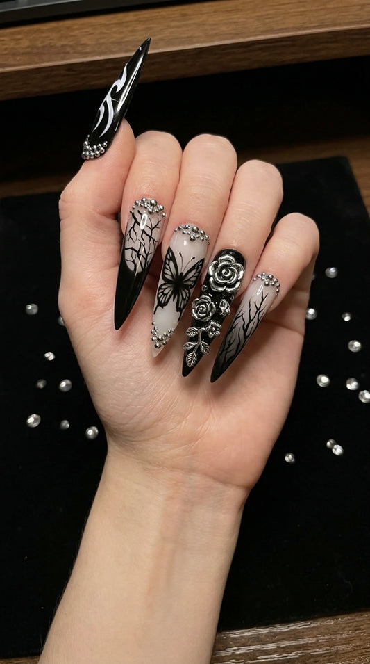 Crow's Heart — 24pc Press-On Nail Set